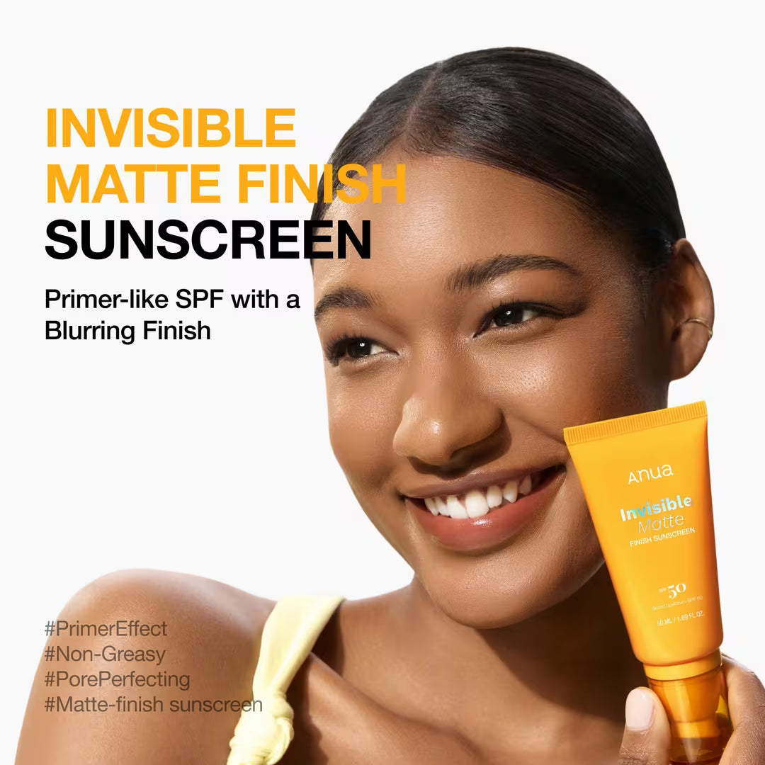 ANUA Invisible Matte Finish Sunscreen SPF50+