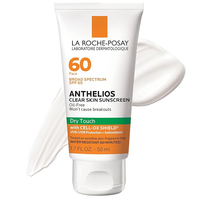 La Roche Posay-Anthelios Clear Skin, seco Touch Face Protector solar SPF 60
