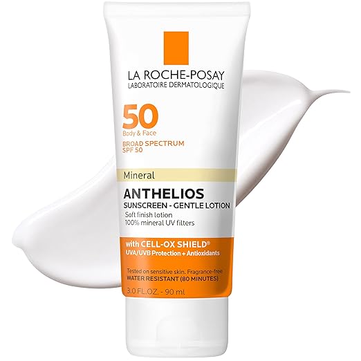 La Roche Posay-Anthelios Mineral Sunscreen SPF 50 Loción suave