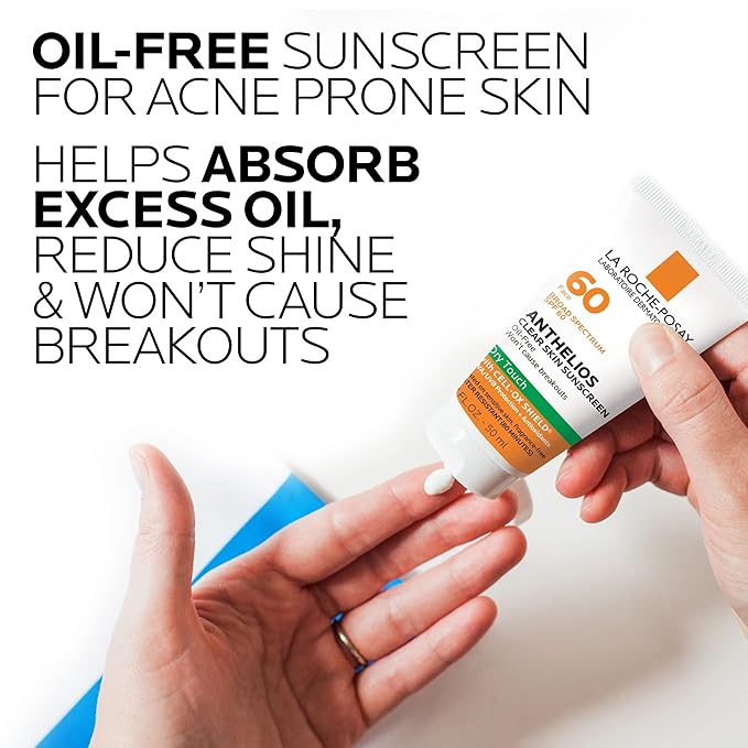 La Roche Posay-Anthelios Clear Skin, seco Touch Face Protector solar SPF 60