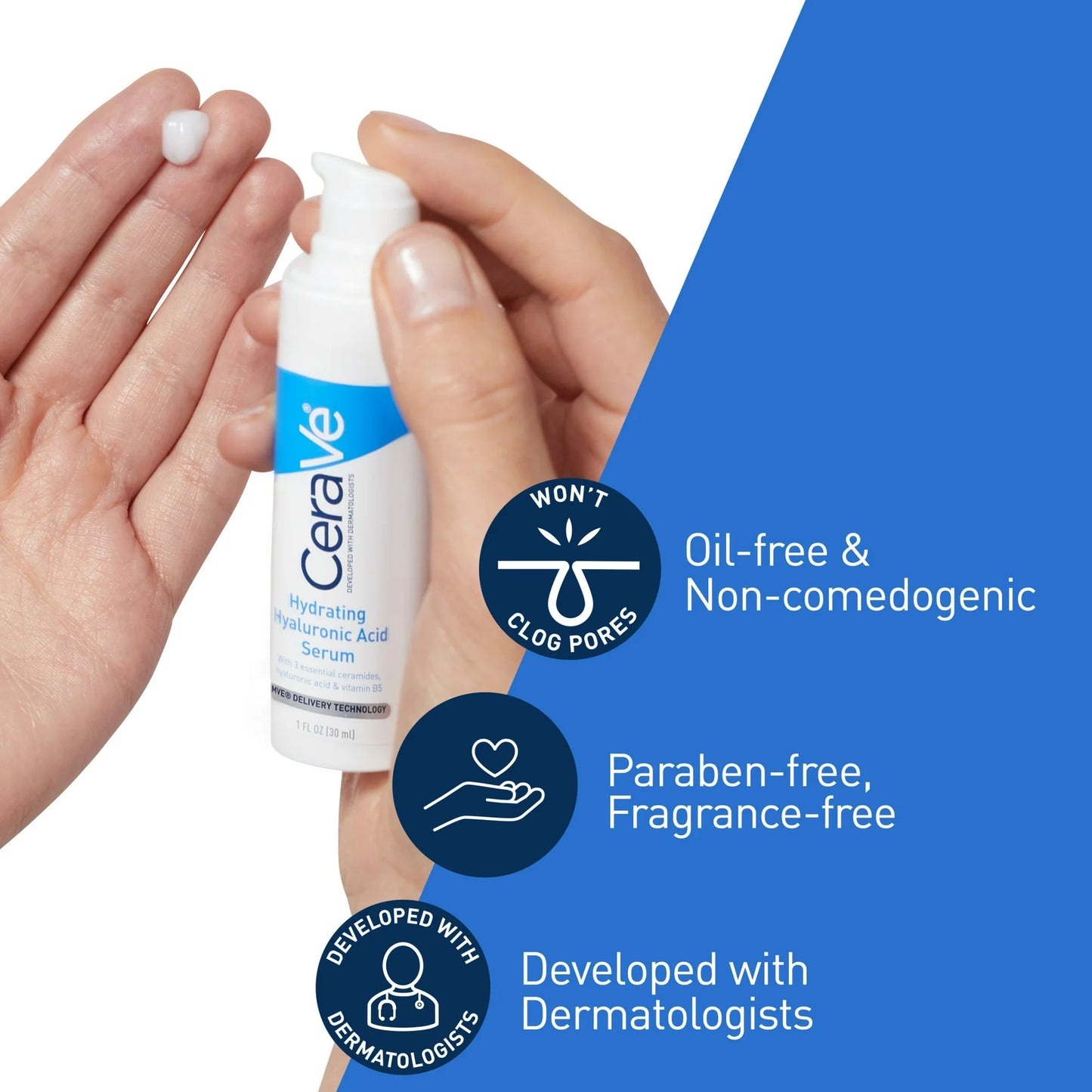 Cerave-Hyaluronic Acid Serum para una Piel Más Suave
