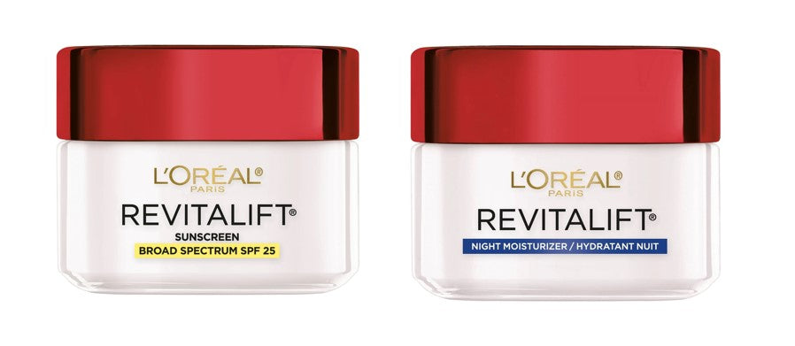 L'Oreal-Cremas Revitalift Hidratante Facial Antiarrugas + Reafirmante Dia y Noche