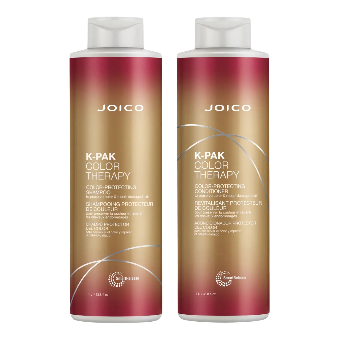Joico K-Pak Color Therapy Shampoo + Conditioner 1000ml | Reparación y Protección para Cabello Teñido