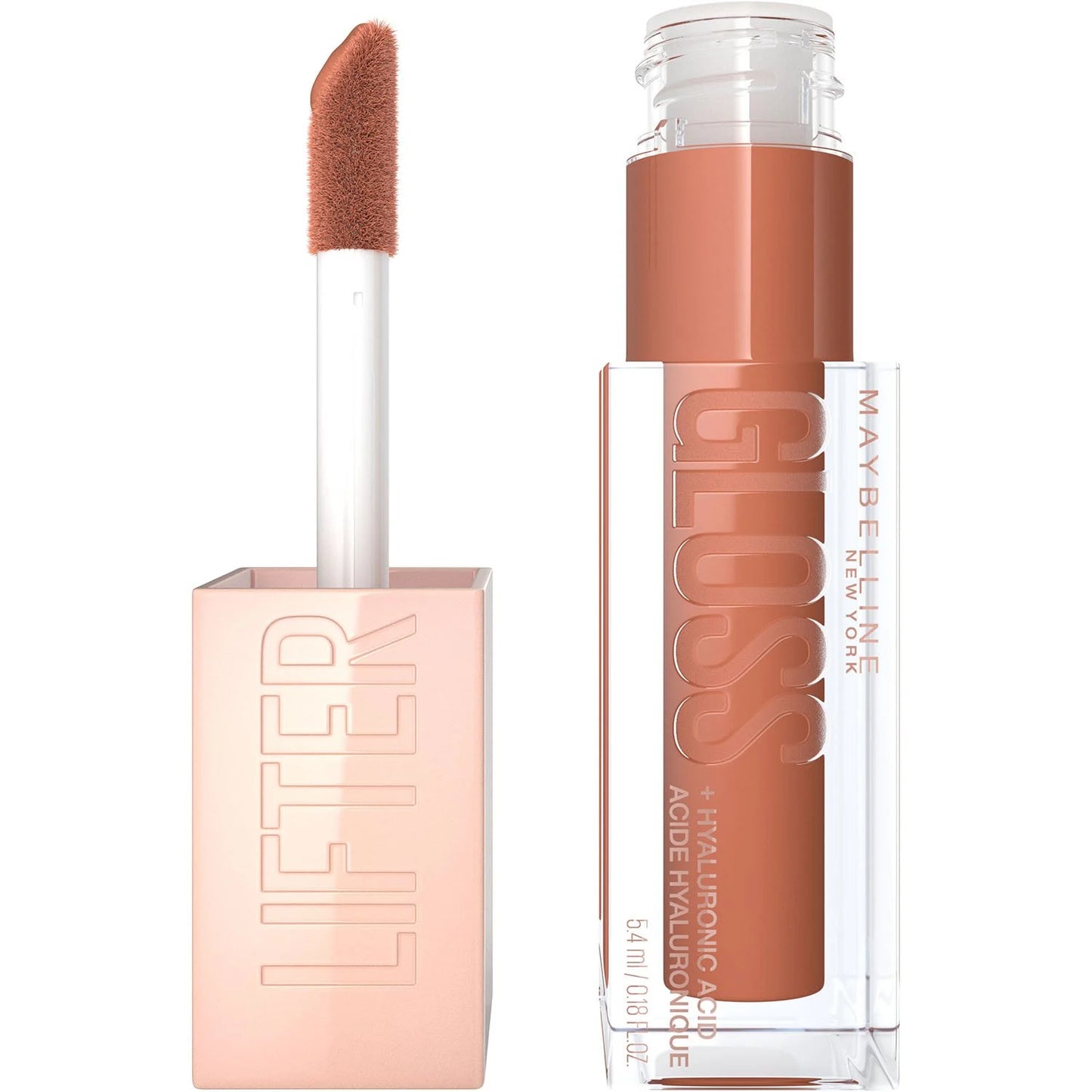 Maybelline-Lifter Gloss Brillo labial hidratante con ácido hialurónico