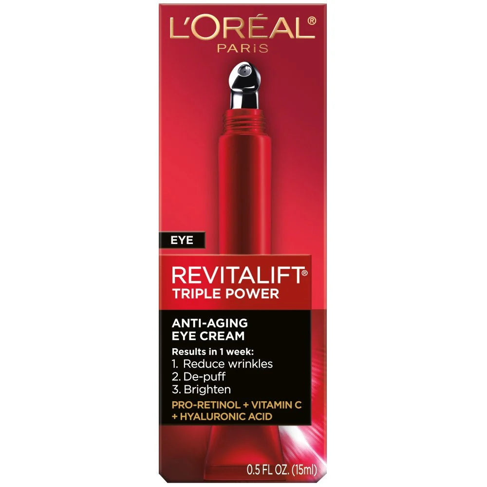 L'Oreal-Paris Revitalift Triple Power Tratamiento de crema antienvejecimiento para ojos
