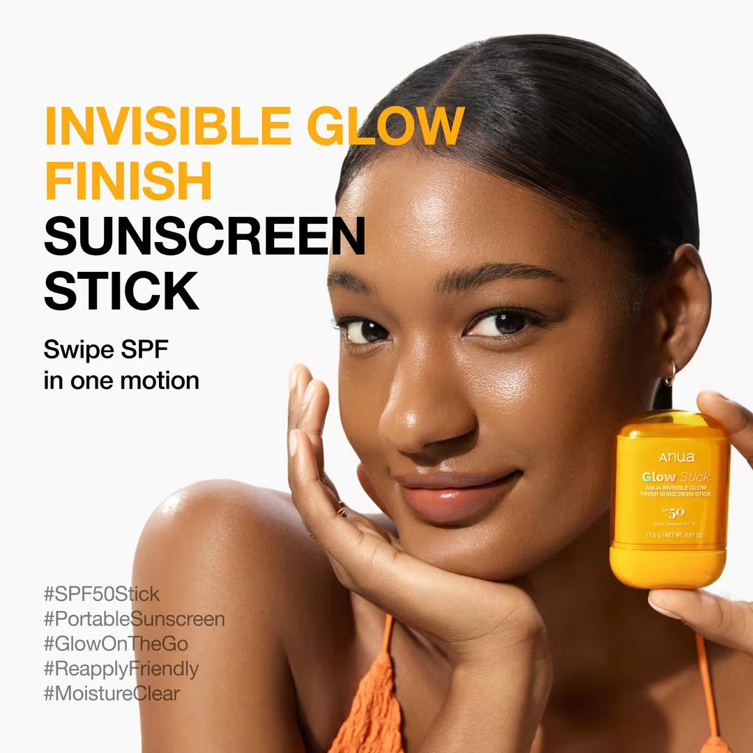 ANUA Invisible Glow Finish Sunscreen Stick SPF50+