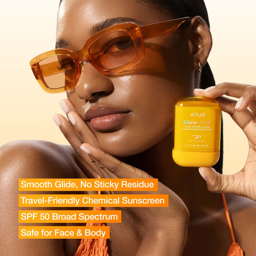 ANUA Invisible Glow Finish Sunscreen Stick SPF50+