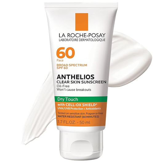 La Roche Posay-Anthelios Clear Skin, seco Touch Face Protector solar SPF 60