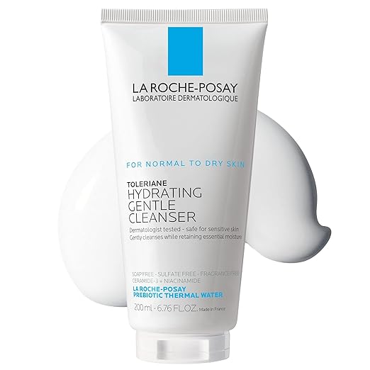La Roche Posay-Toleriane Limpiador facial suave hidratante con niacinamida + ceramidas
