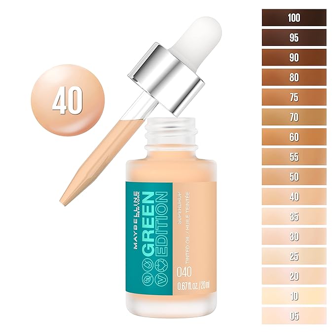Maybelline-Base de maquillaje de base de aceite tintado