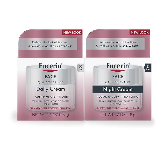 Eucerin-Juego de cuidado de la piel antiarrugas, crema facial para pieles sensibles, crema facial antiarrugas