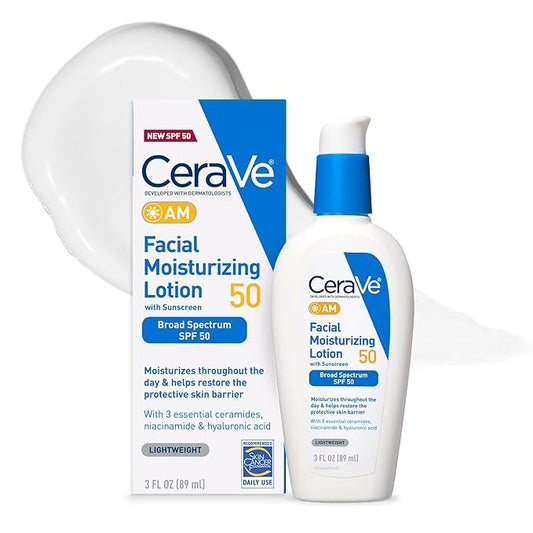 Cerave-Loción hidratante facial SPF 50 de Dia