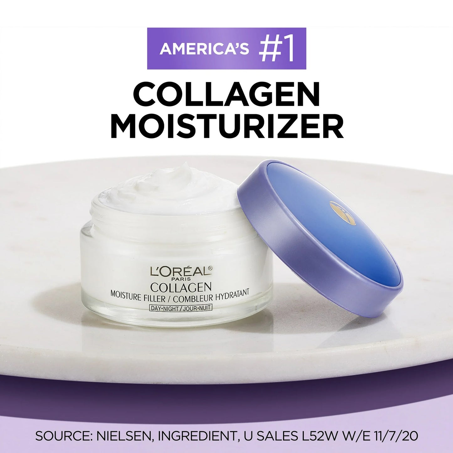 L'Oreal-Crema Facial Collagen Moisture Filler de Día y Noche