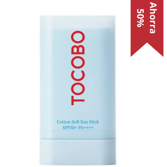 Tocobo-Protector solar en barra SPF 50 Cotton Soft Sun Stick