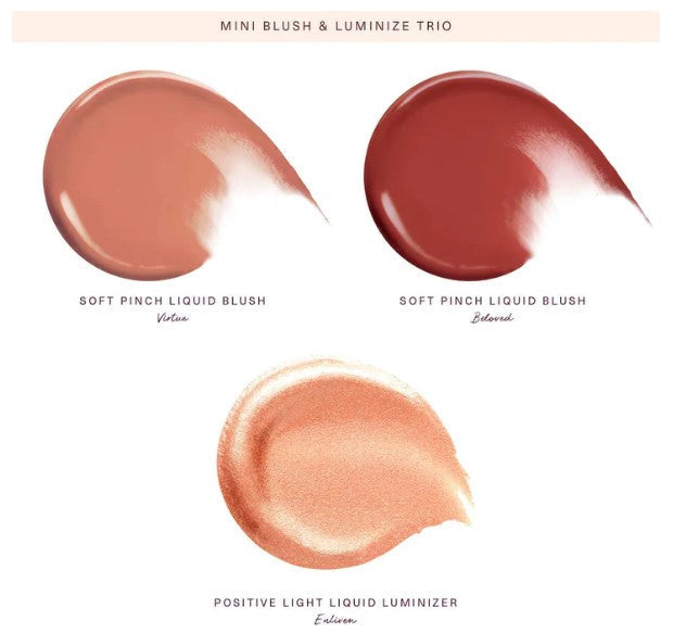 Rare Beauty-Mini Blush and Luminizer Trio