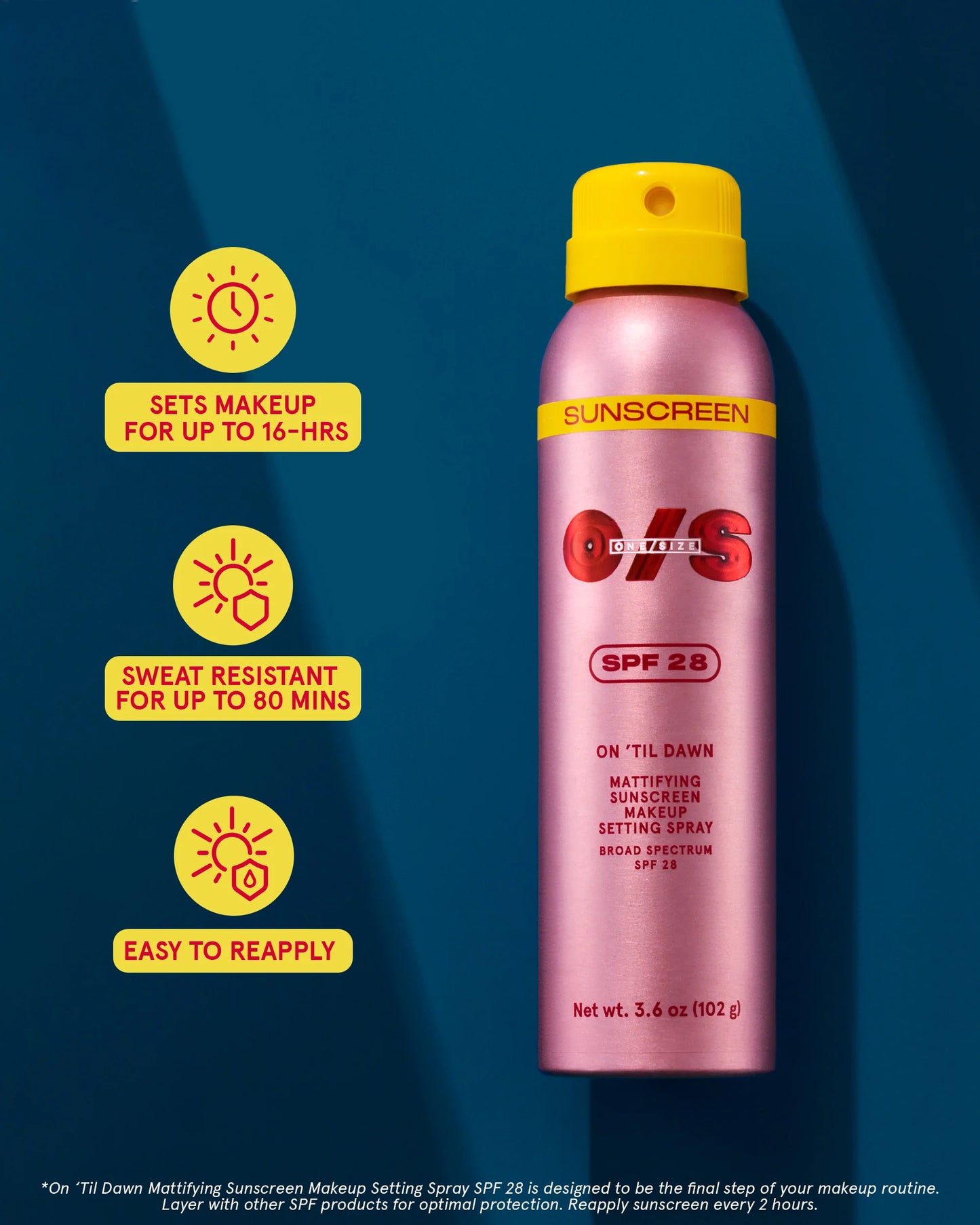 On Til Dawn Mattifying Sunscreen + Makeup Setting Spray