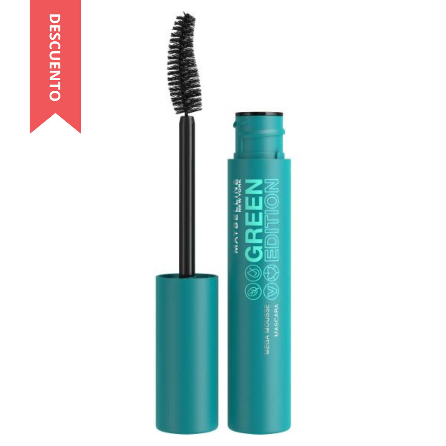 Maybelline-Macara para pestañas Mega Mousse Green Edition