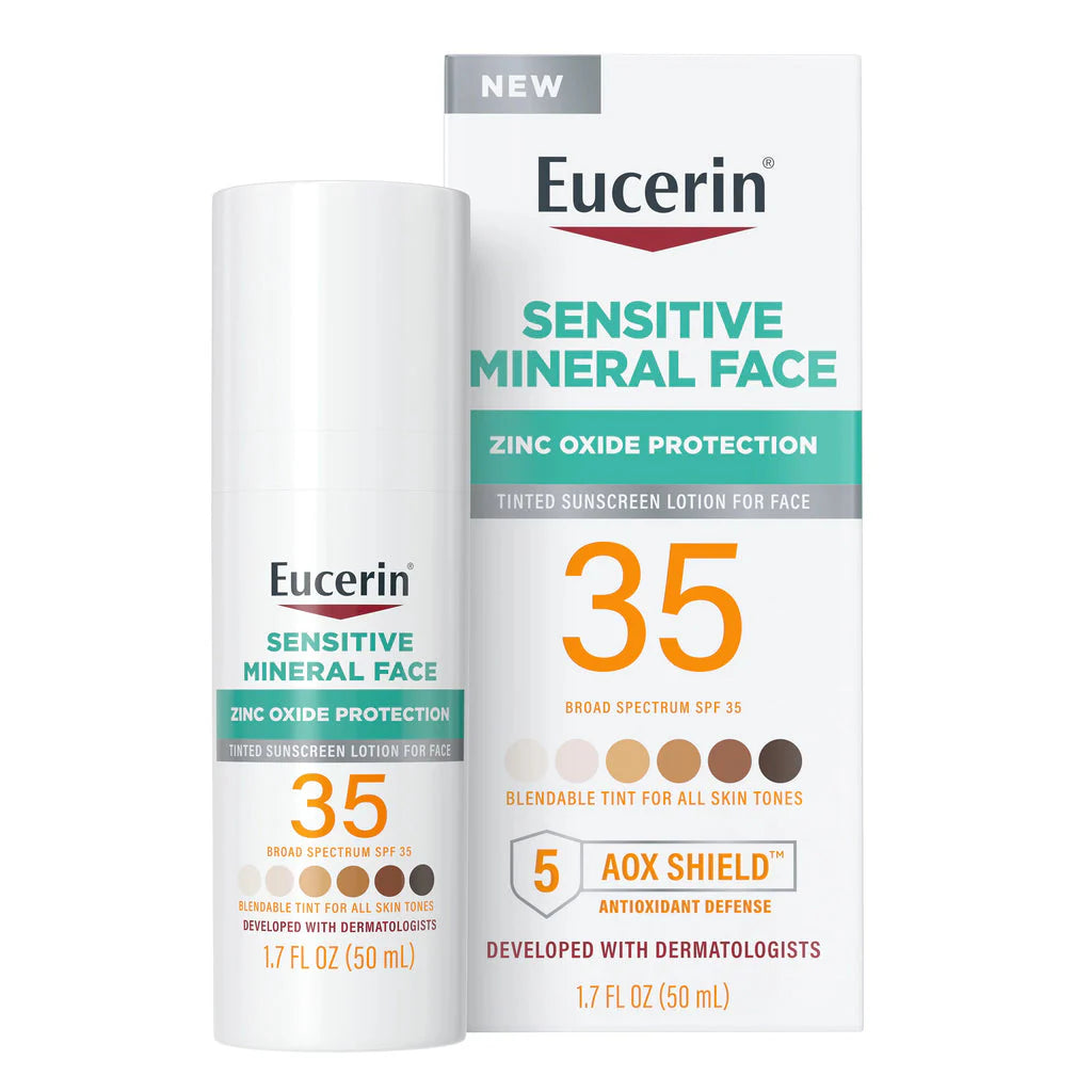 Eucerin-Protector Solar facial mineral con tinte solar solar SPF +35