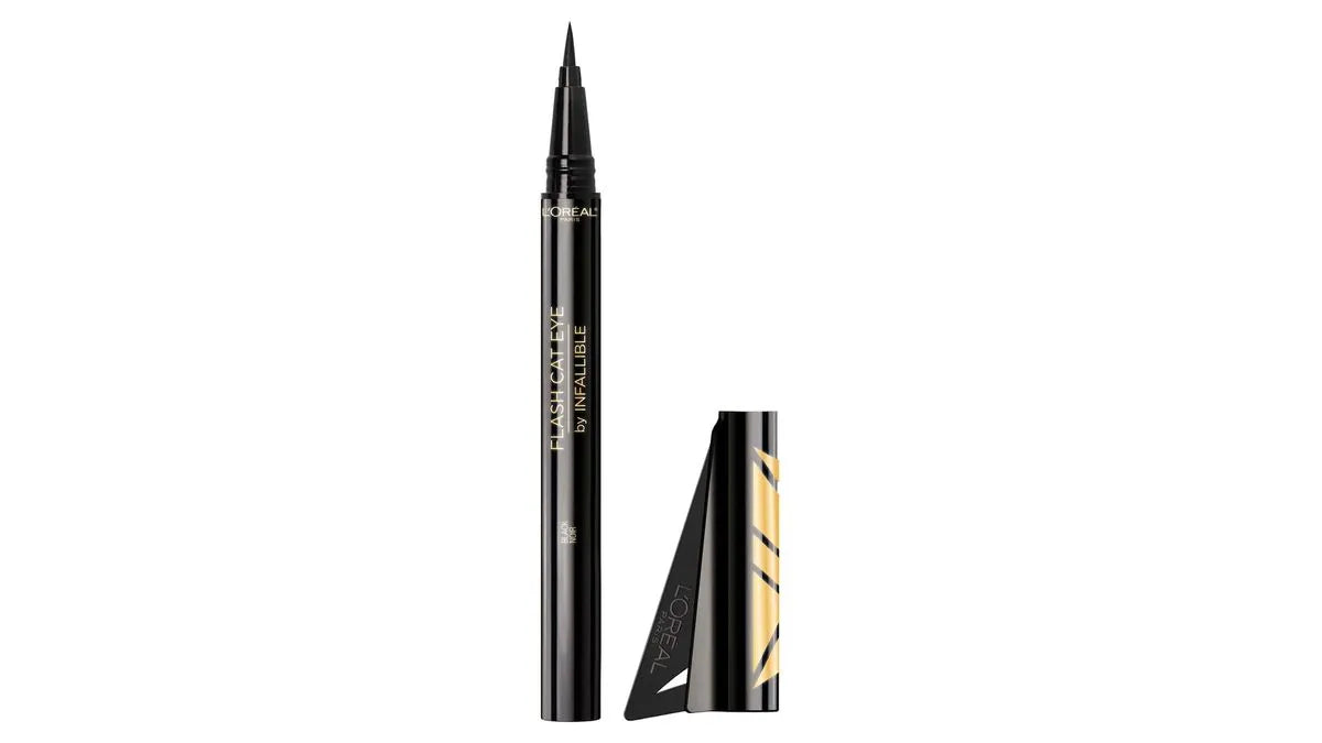 L’Oréal Paris Flash Cat Eyeliner Black – Delineador Líquido Preciso (0.55 ml)