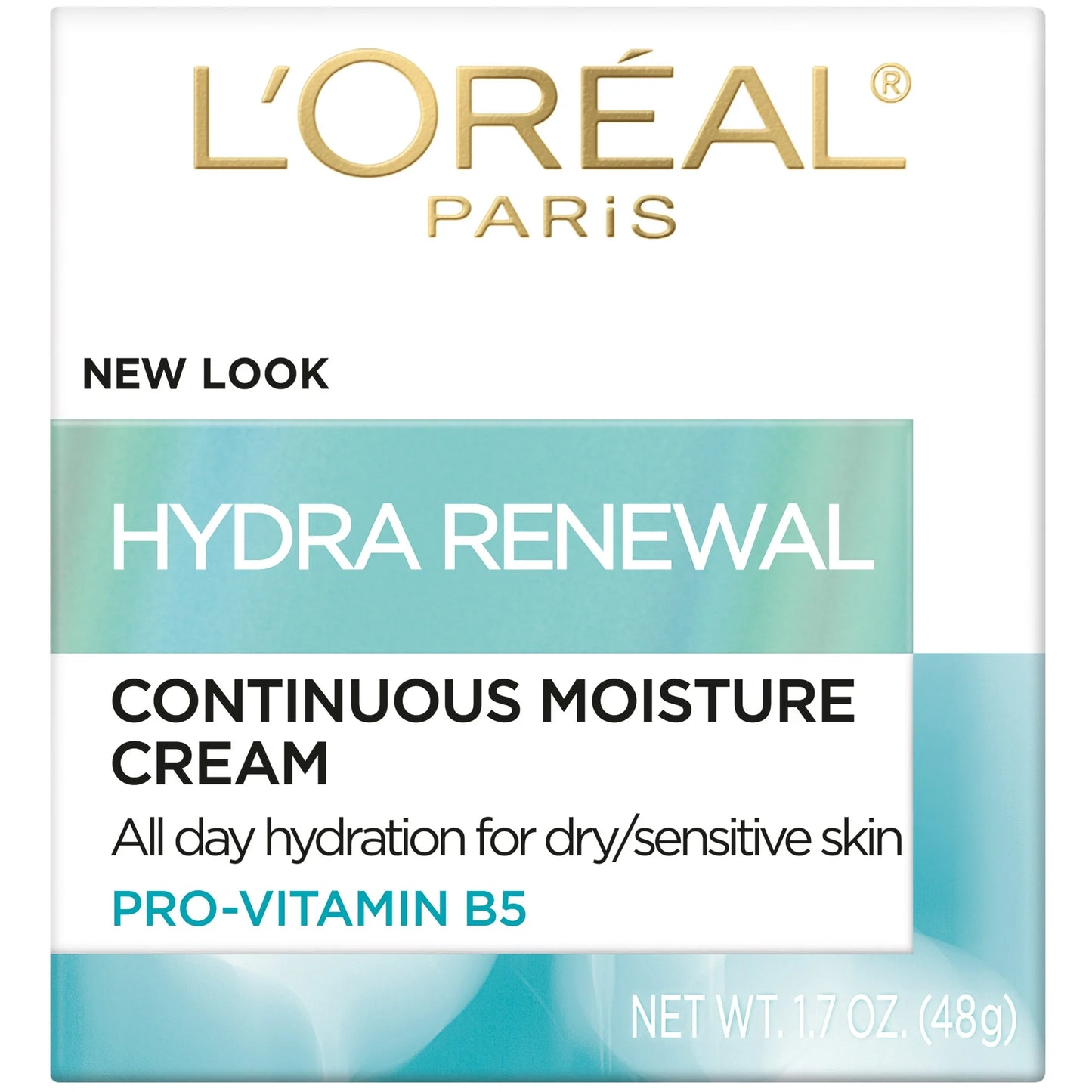 L'Oreal-Crema Hydra Renewal Hidratante Facial Continuo para Pieles Secas y Sensibles