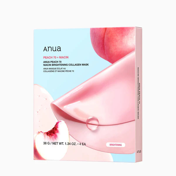 Mascarilla ANUA Peach 70 Niacin Brightening Collagen Mask