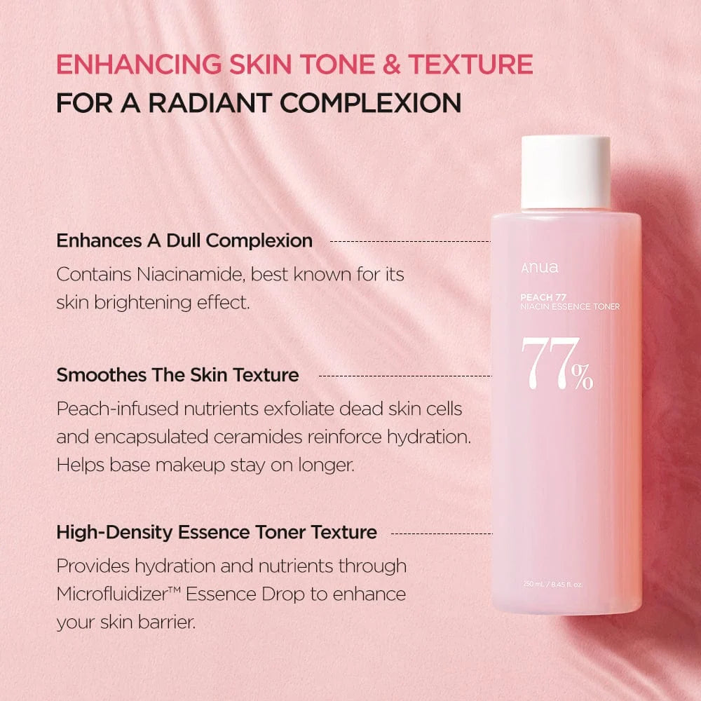 ANUA Peach 77 Niacin Essence Toner 250 ml
