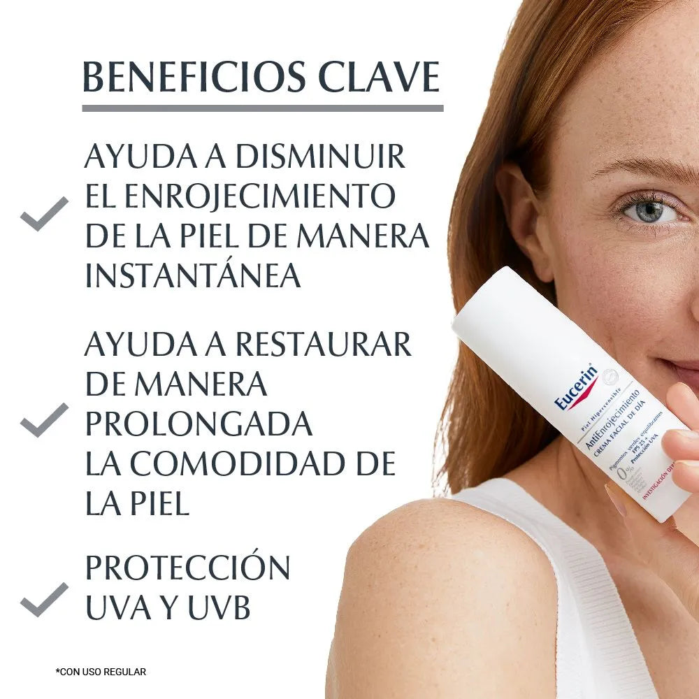 Eucerin-Crema de Día Correctora Antienrojecimiento - SPF25 de 50ml