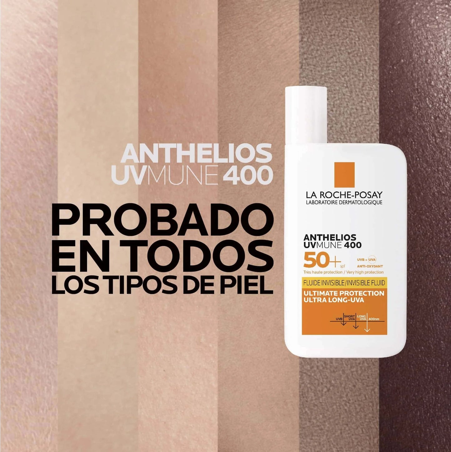 La Roche-Posay Anthelios UVMune 400 Fluido Invisible FPS 50+ con Color