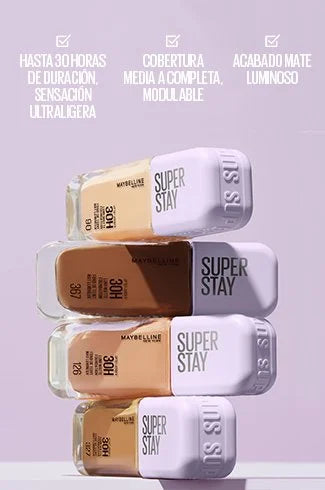 Maybelline-Base de Maquillaje Superstay Lumi-Matte Foundation