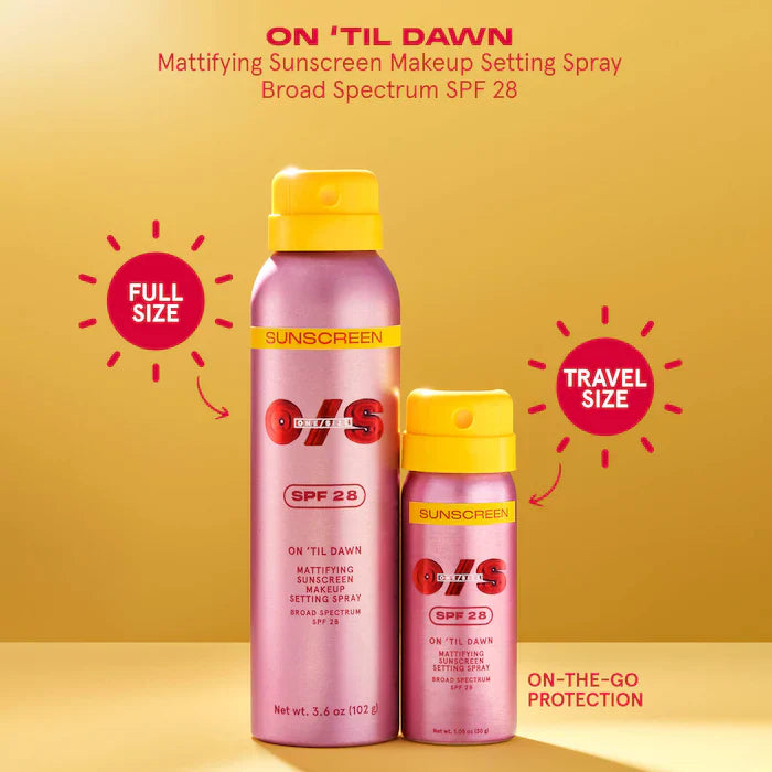 On Til Dawn Mattifying Sunscreen + Makeup Setting Spray